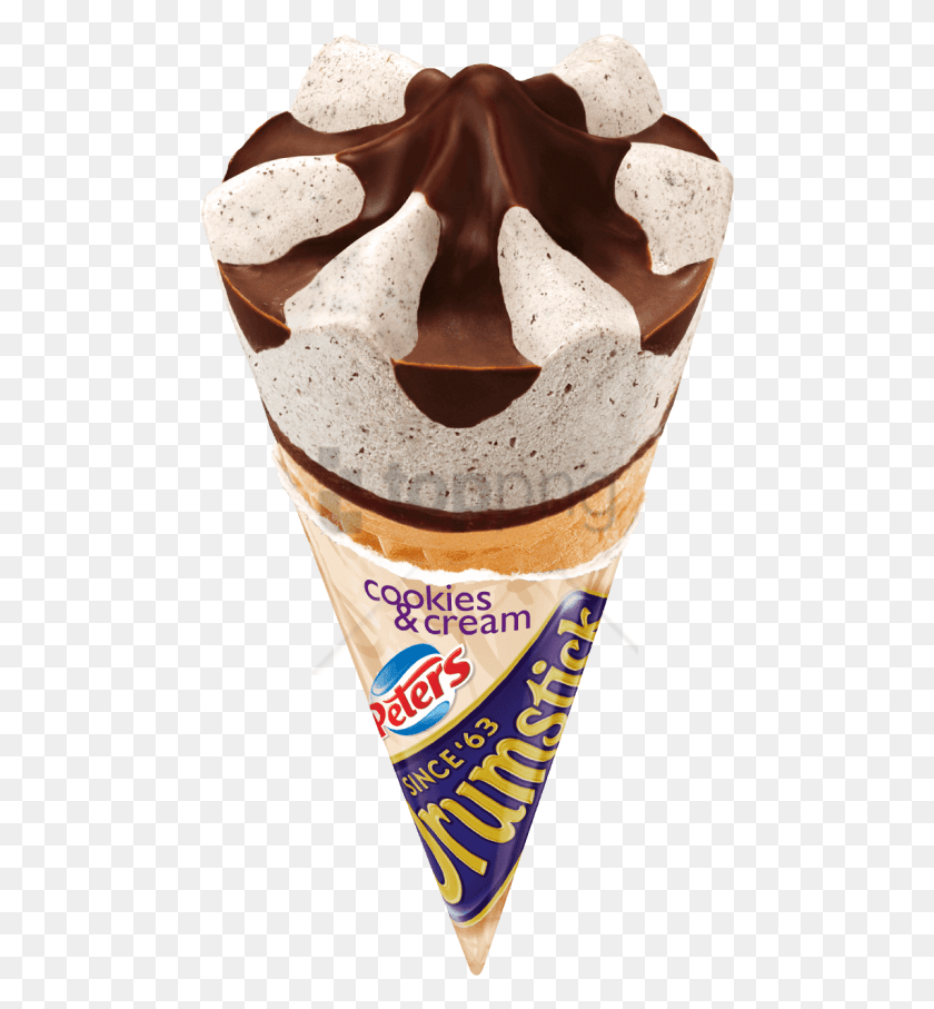 480x847 Free Ice Cream Cones Dessert Food Drumstick Ice Cream Cookies And Cream, Creme, Yogurt HD PNG Download