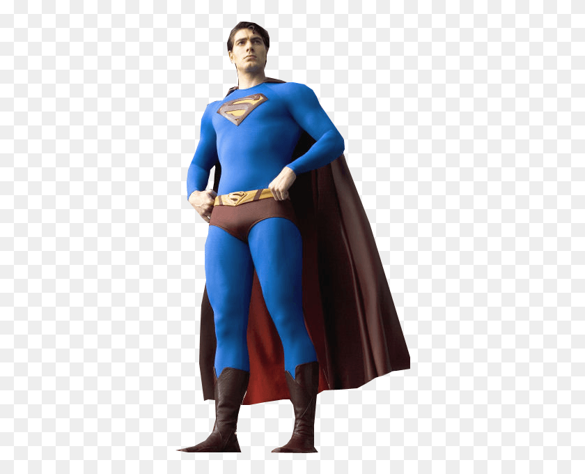 338x620 Free Icons Brandon Routh Superman, Clothing, Apparel, Cape HD PNG Download