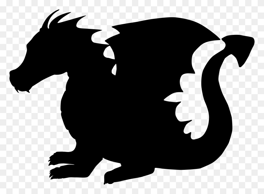 2400x1719 Free Image On Pixabay Cute Dragon Silhouette, Gray, World Of Warcraft HD PNG Download