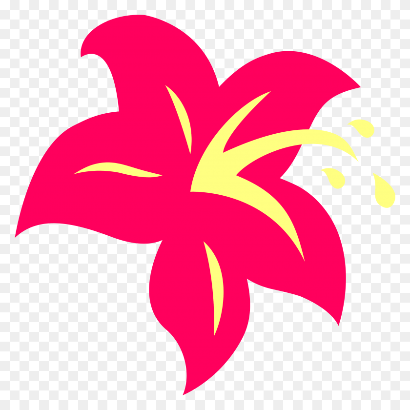2691x2693 Free Images 2018 Hibiscus Flower Clipart Black And Mlp Lily Blossom Cutie Mark, Hibiscus, Flower, Plant HD PNG Download