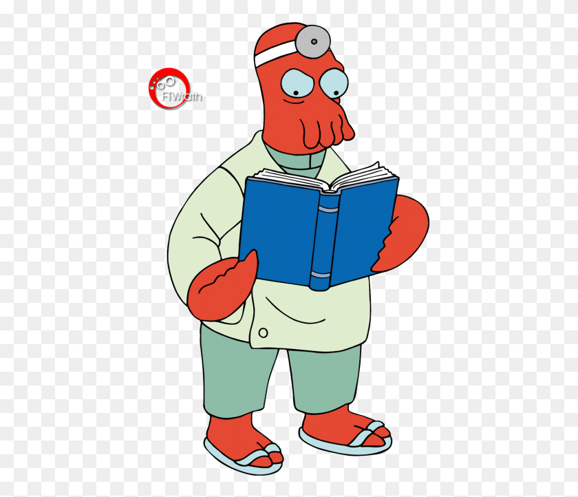 411x662 Free Images Dr Zoidberg, Reading, Teacher HD PNG Download