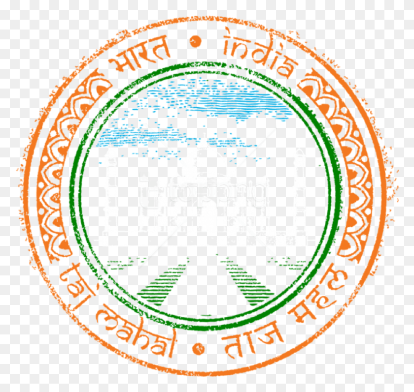 808x764 Free India Stamp Transparent Images Transparent Transparent India Clipart, Logo, Symbol, Trademark HD PNG Download