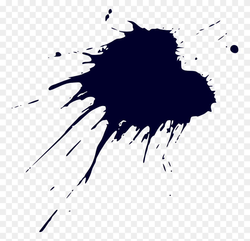 763x747 Free Ink Drop, Stain, Bird, Animal HD PNG Download