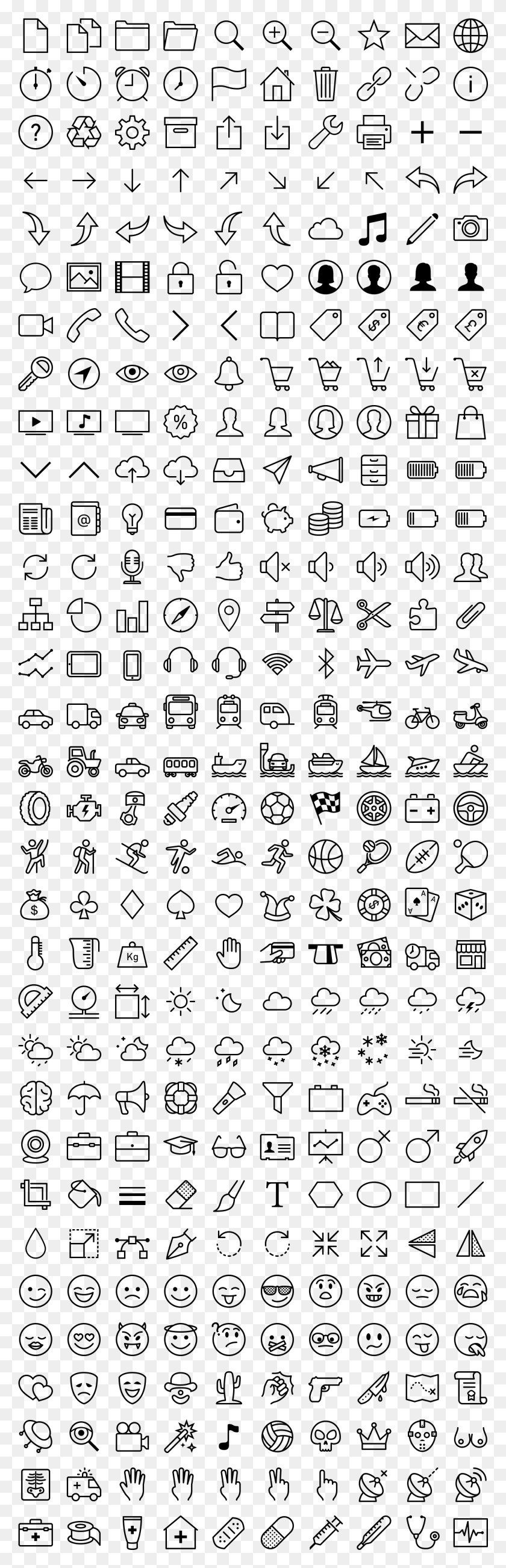 1361x4441 Free Ios 7 Icons In Vector Gui Icon Vector Free, Gray, World Of Warcraft HD PNG Download