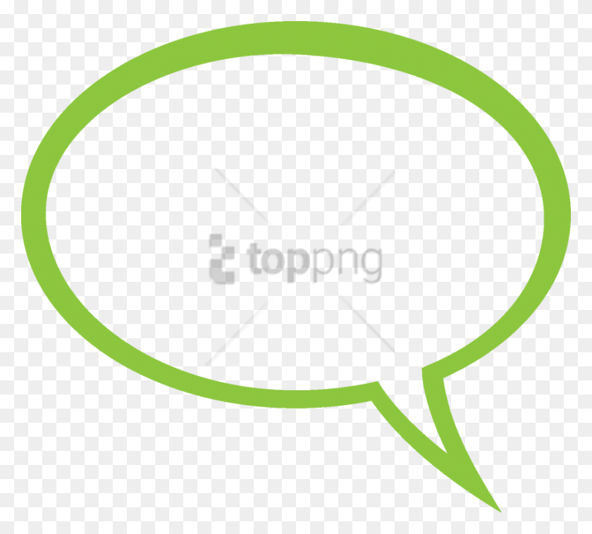 851x762 Free Iphone Chat Bubble Image With Transparent Green Speech Bubble Outline, Label, Text, Tennis Ball HD PNG Download