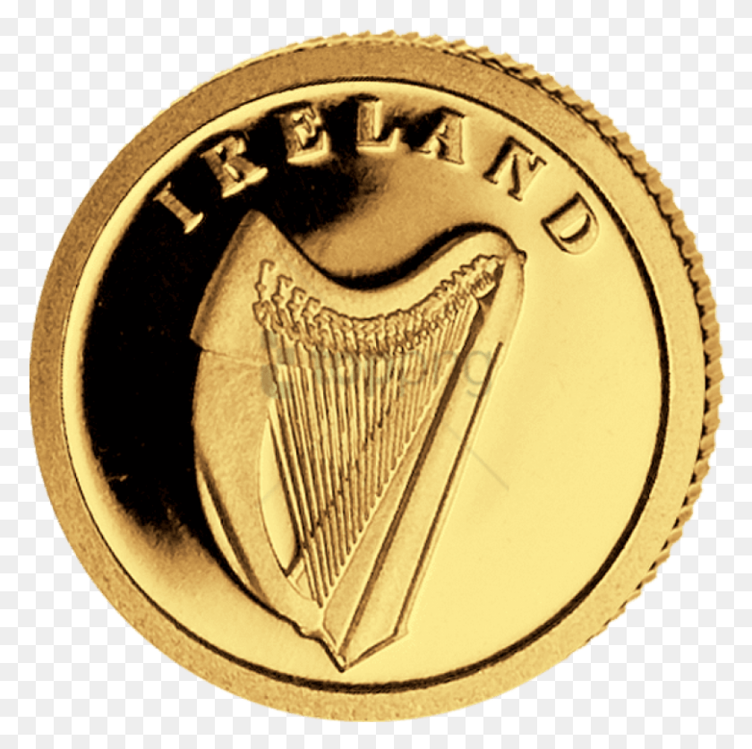 808x804 Ирландская Золотая Монета Изображение С Прозрачной Золотой Монетой Ирландия, Деньги Hd Png Скачать