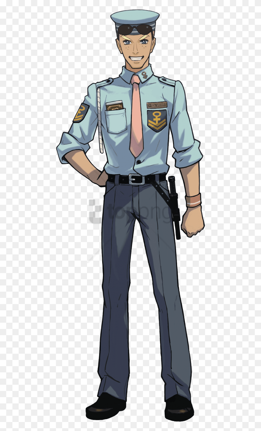 480x1329 Free Johnny Smiles Ace Attorney Images Ace Attorney Johnny Smiles, Persona, Humano, Uniforme Militar Hd Png Descargar