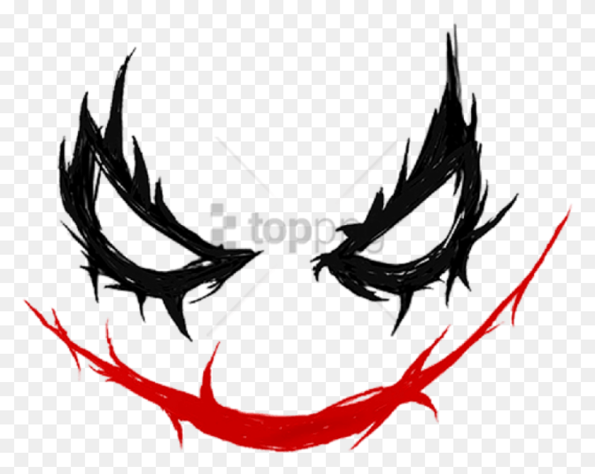 850x665 Free Joker Smile Image With Transparent Background Joker Smile, Label, Text HD PNG Download
