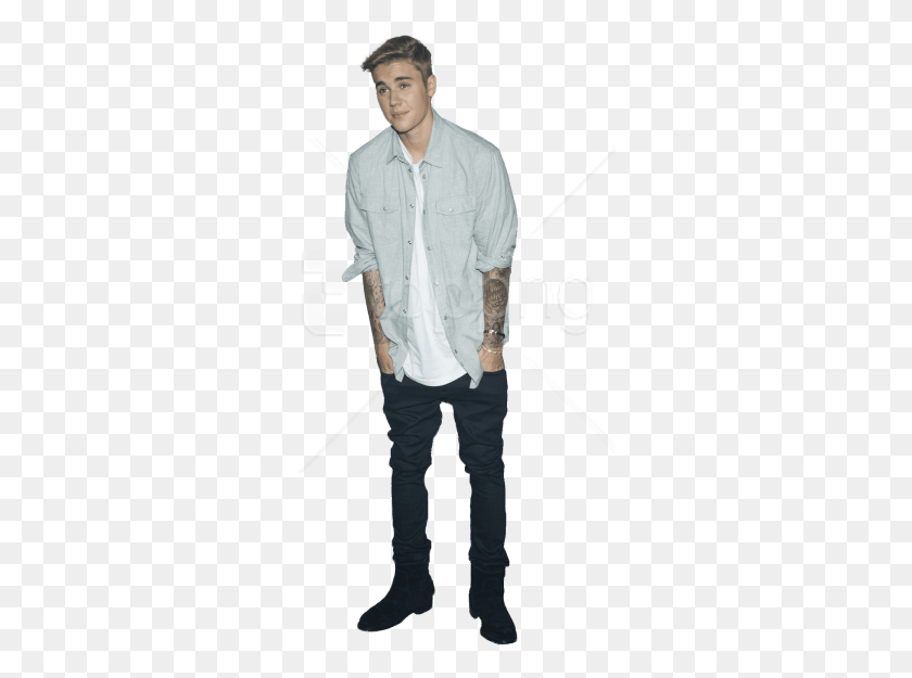 295x565 Free Justin Bieber Standing Person Standing Transparent Background, Shirt, Clothing, Apparel HD PNG Download