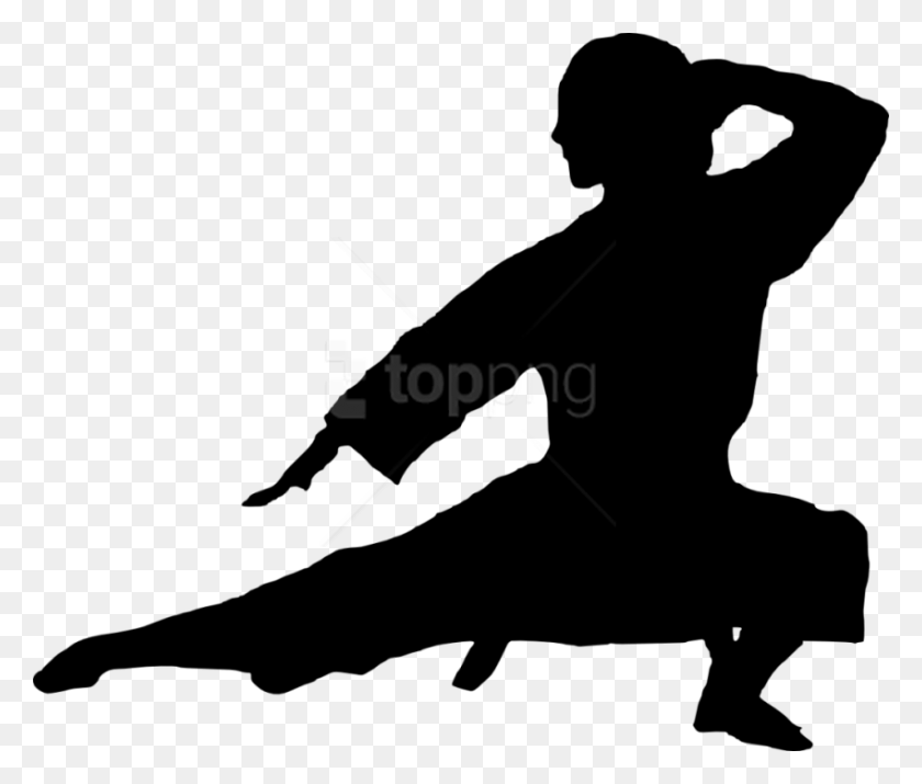 850x714 Free Karate Silhouette Karate Silhouette, Person, Human HD PNG Download