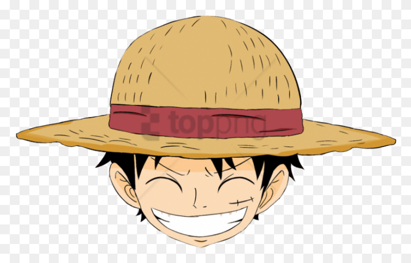 816x502 Free Kepala Luffy Images Transparent Kepala Luffy One Piece, Clothing, Apparel, Helmet HD PNG Download