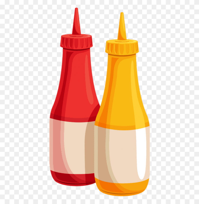 428x800 Free Ketchup And Mustard Bottles Clipart Ketchup And Mustard Transparent, Pop Bottle, Beverage, Bottle HD PNG Download