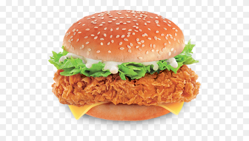 519x417 Free Kfc Chicken Patty, Burger, Food HD PNG Download