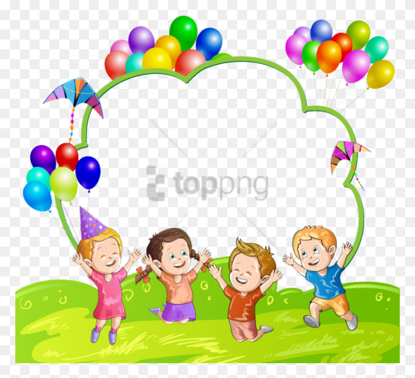 850x770 Free Kids Balloon Image With Transparent Background Children With Balloon, Person, Human, Ball HD PNG Download