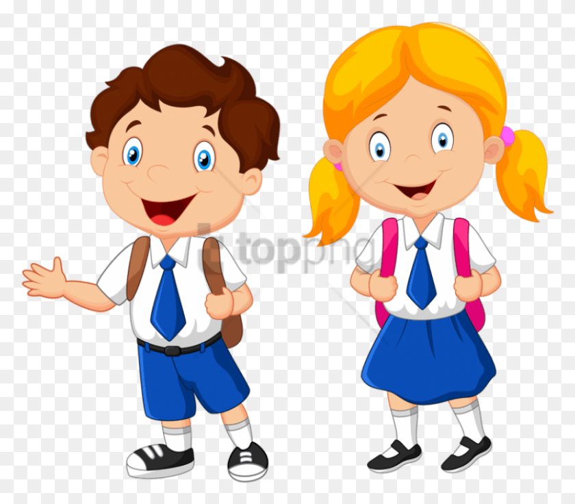 806x699 Free Kids Pushing Kids Clipart Image With Transparent School Child Clipart, Person, Human, Costume HD PNG Download