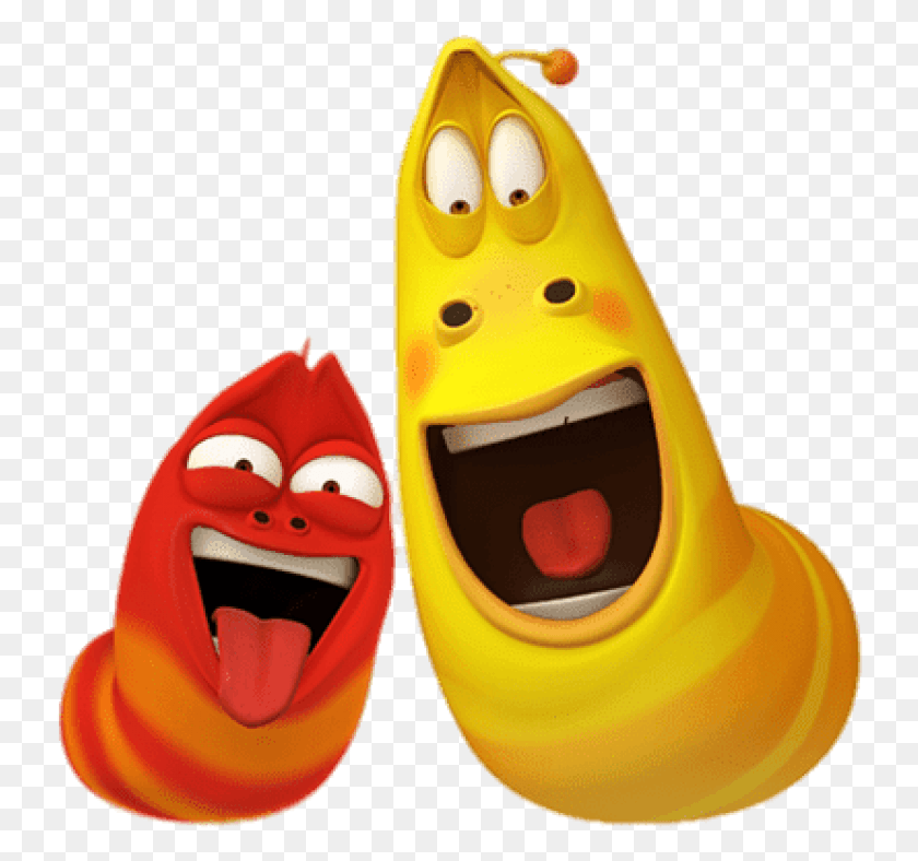 738x728 Free Larva Red And Yellow Funny Faces Larva Cartoon, Plant, Fruit, Food HD PNG Download