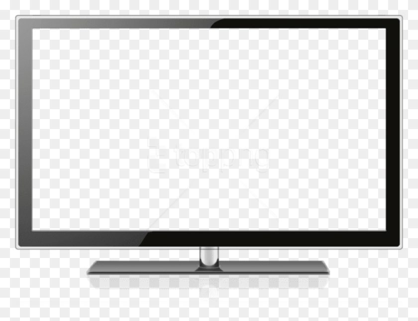850x640 Free Lcd Television Clipart Photo Transparent Tv, Monitor, Screen, Electronics HD PNG Download