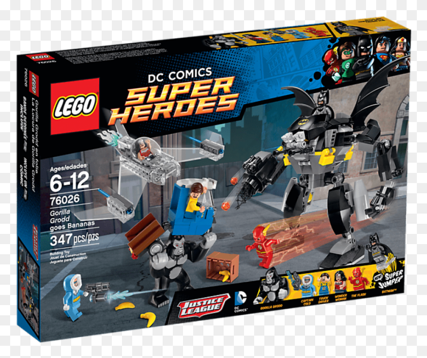 850x702 Бесплатные Изображения Lego Dc Flash Sets С Прозрачным Изображением Lego Dc Comics Супергерои Горилла Гродд Идет Бананами, Робот, Человек, Человек Hd Png Скачать