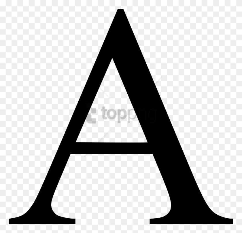 850x817 Free Letter A Image With Transparent Background Village Wrought Iron Letter, Triangle, Symbol HD PNG Download