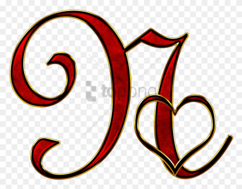 850x649 Png Буква N С Сердечком И Прозрачная Заглавная Буква N, Текст, Логотип, Символ Hd Png Скачать