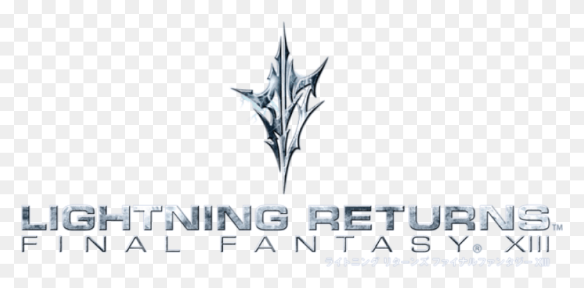 850x387 Descargar Png Lightning Returns Final Fantasy Xiii Final Fantasy Xiii Lightning Returns Logo, Aire Libre, Arma, Armamento Hd Png