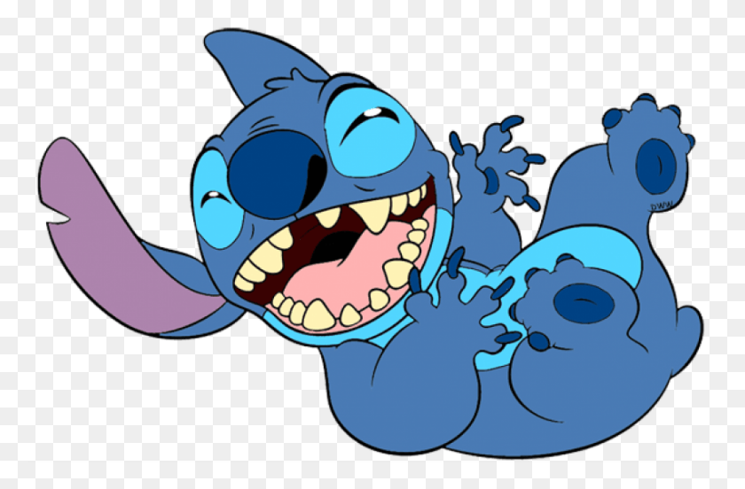 850x537 Descargar Png / Lilo Y Stitch Riendo, Lilo Y Stitch Riendo, Vida Marina, Animal, Dientes Hd Png