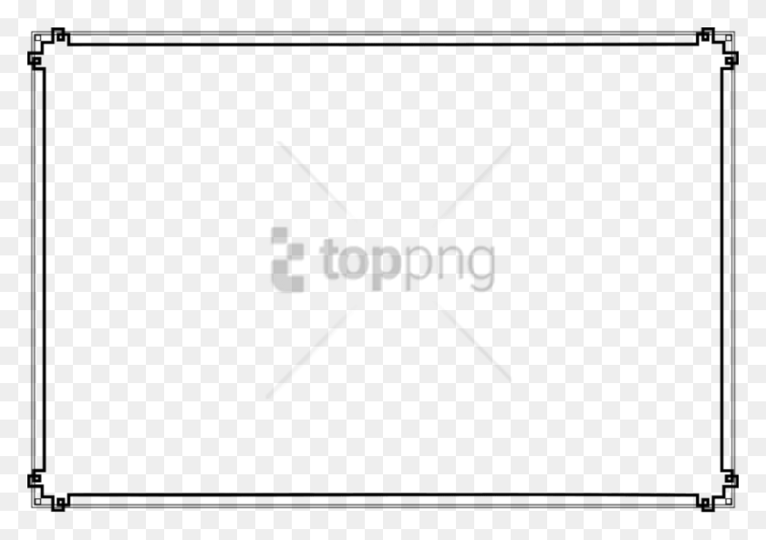 850x580 Free Line Borders Image With Transparent Certificate Of Excellence Template, Text, White Board, Symbol HD PNG Download