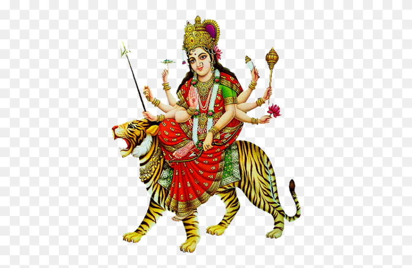 388x486 Descargar Png / Lord Durga S Images Background Feliz Durga Puja Deseos, Persona, Humano, Festival Hd Png