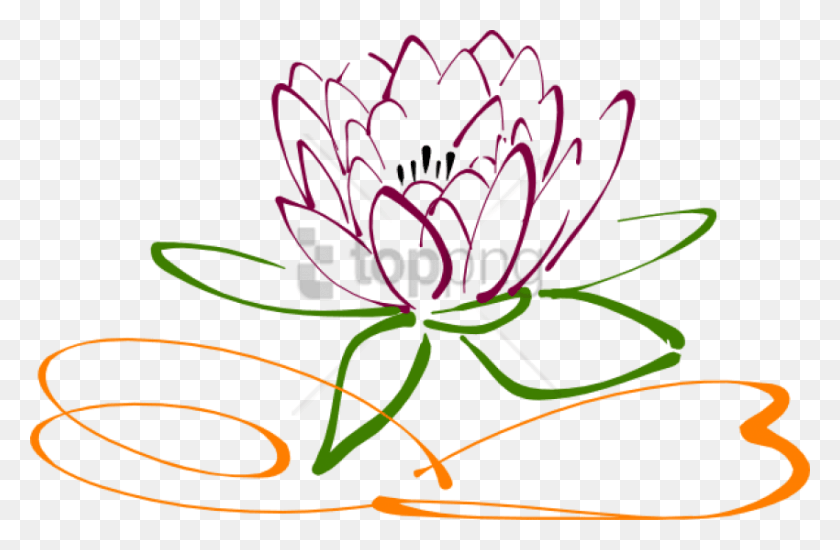 850x535 Free Lotus Flower Vector Images Background Logo Lotus Flower, Text, Pattern, Plant HD PNG Download