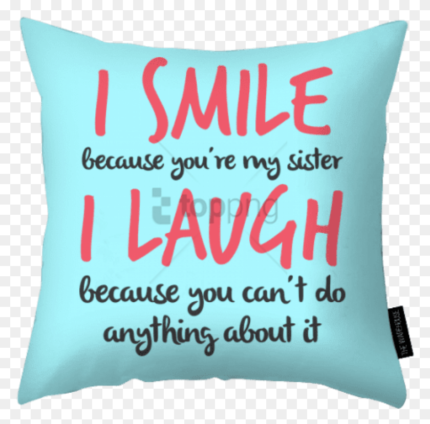 850x839 Png Изображение - Love You My Sister Image With Transparent Cushion, Pillow Hd Png.