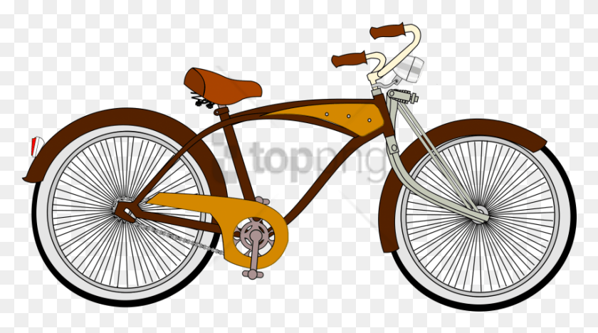 850x445 Free Low Rider Bike Vector Image With Transparent Old Bicycle Clipart, Vehicle, Transportation, Wheel HD PNG Download
