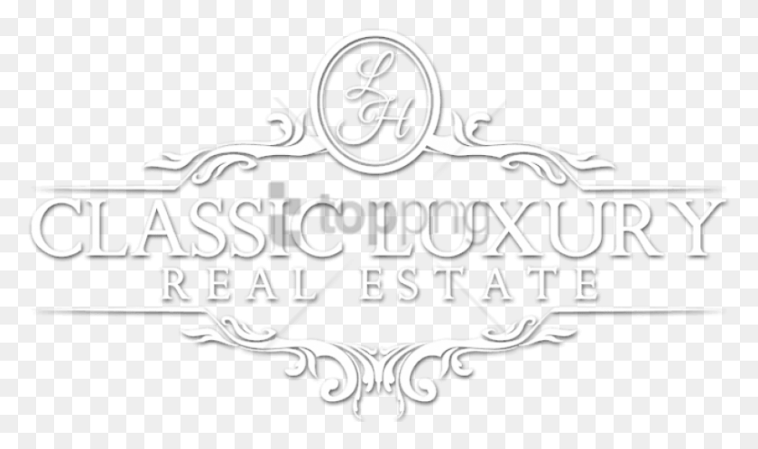 850x478 Free Luxury Real Estate Logos Image With Transparent Calligraphy, Label, Text, Alphabet HD PNG Download