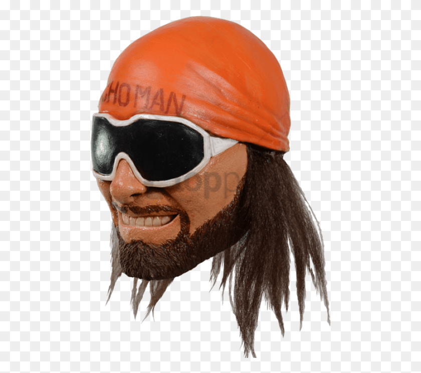 480x683 Png Изображение - Macho Man Randy Savage Mask Image With Macho Man, Одежда, Одежда, Солнцезащитные Очки Png.