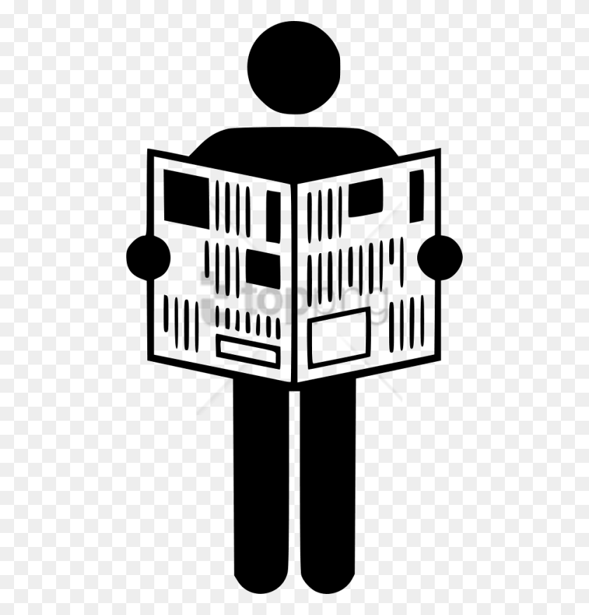 480x817 Free Man Reading Newspaper Icon Images Man Reading Newspaper Icon, Text, Label, Stencil HD PNG Download