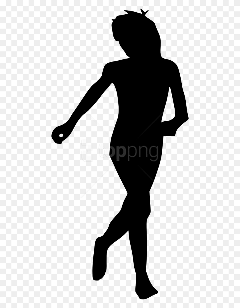 480x1018 Free Man Running Silhouette Images Transparent Silhouette Running, Person, Human HD PNG Download