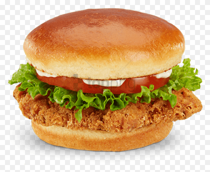 844x680 Free Mcdonald39s Crispy Chicken Sandwich Image Chicken Sandwich, Burger, Food, Bread HD PNG Download