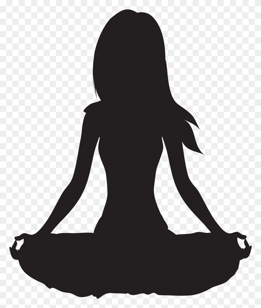 6625x7915 Free Meditating Buddha Silhouette Clipart, Person, Human HD PNG Download