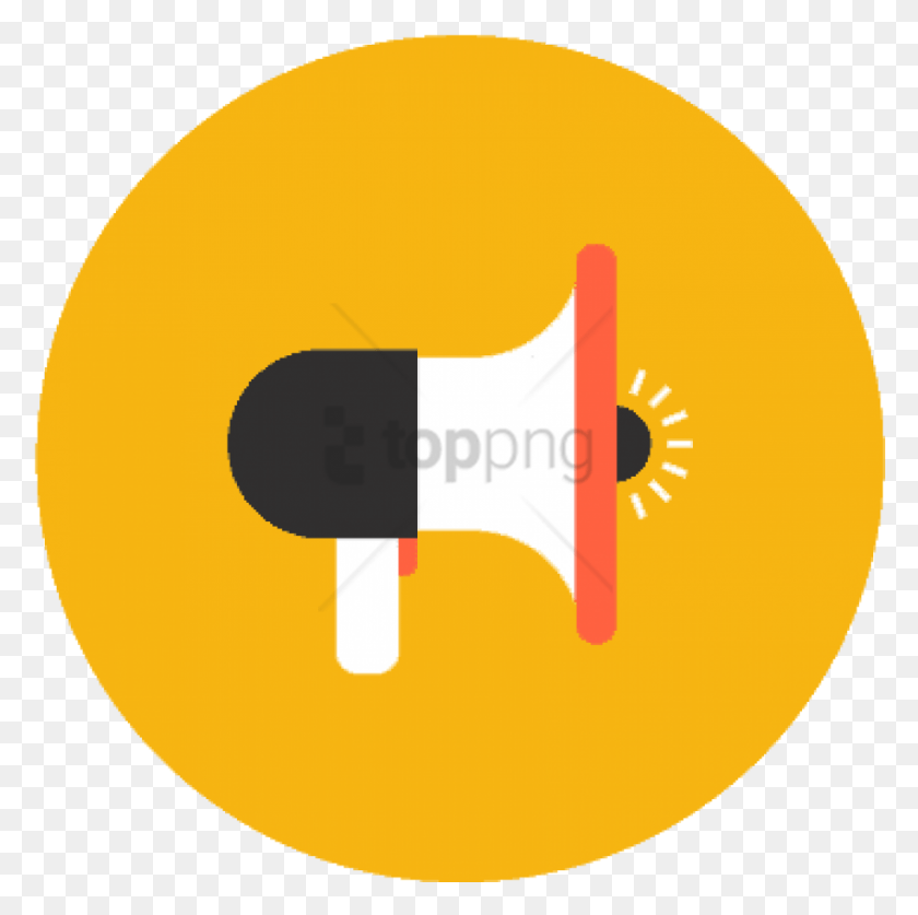 851x848 Free Megaphone Flat Icon Town Hall Meeting Icon, Text, Symbol, Outdoors HD PNG Download