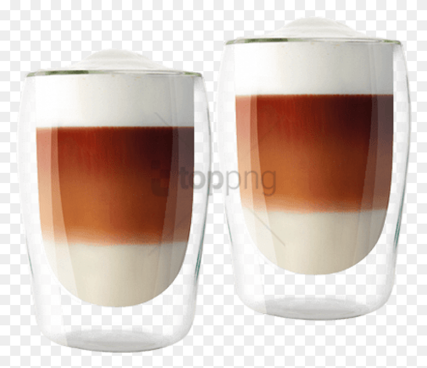 850x724 Free Melitta Double Wall Latte Glasses Image Keemun, Glass, Milk, Beverage HD PNG Download
