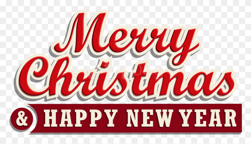 830x448 Free Merry Christmas And Happy New Year Tulisan Merry Christmas And Happy New Year 2018, Text, Label, Alphabet HD PNG Download