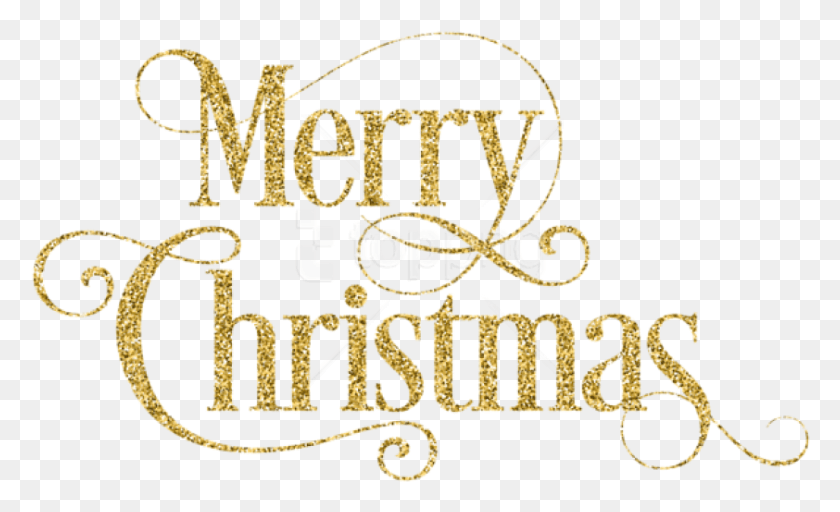 842x489 Free Merry Christmas Gold Transparent Background Merry Christmas Gold, Text, Alphabet, Number HD PNG Download