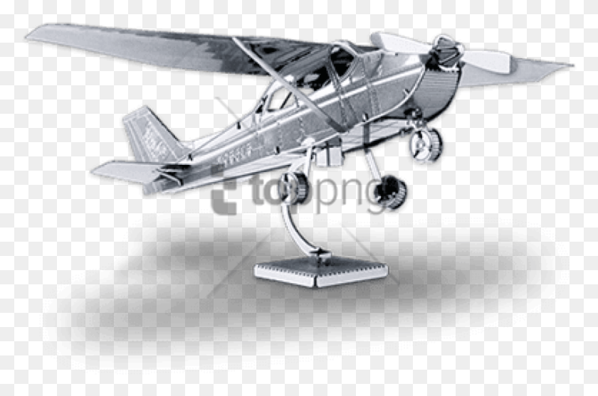845x539 Free Metal Earth Cessna 172 Skyhawk 3d Puzzle Micro Metal Earth Cessna, Aircraft, Vehicle, Transportation HD PNG Download
