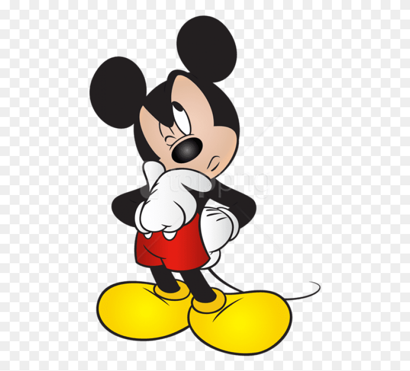 477x701 Free Mickey Mouse Free Clipart Photo Mickey Mouse, Clothing, Apparel, Food HD PNG Download