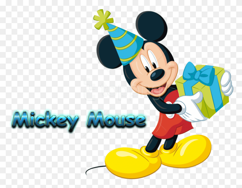 788x598 Descargar Png Mickey Mouse S Clipart Photo Mickey, Ropa, Vestimenta, Sombrero De Fiesta Hd Png