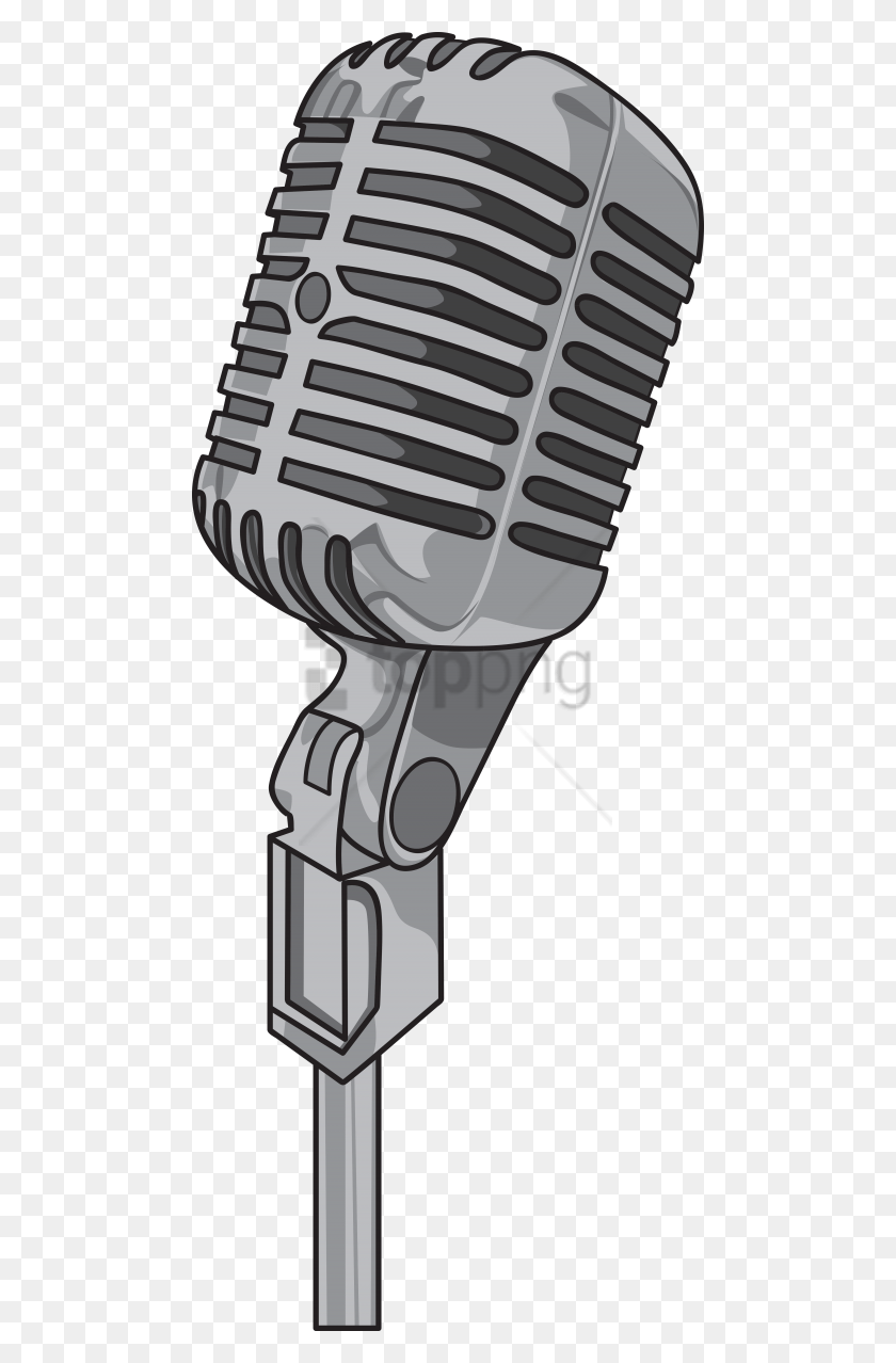 480x1218 Free Microphone Image With Transparent Podcast Mic Vector, Electrical Device HD PNG Download