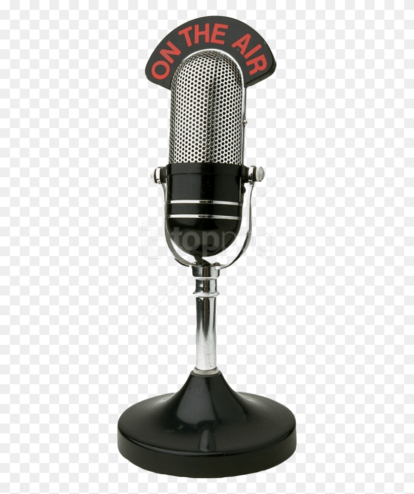 368x943 Free Microphone Images Transparent Radio Microphone, Lamp, Glass, Electrical Device HD PNG Download
