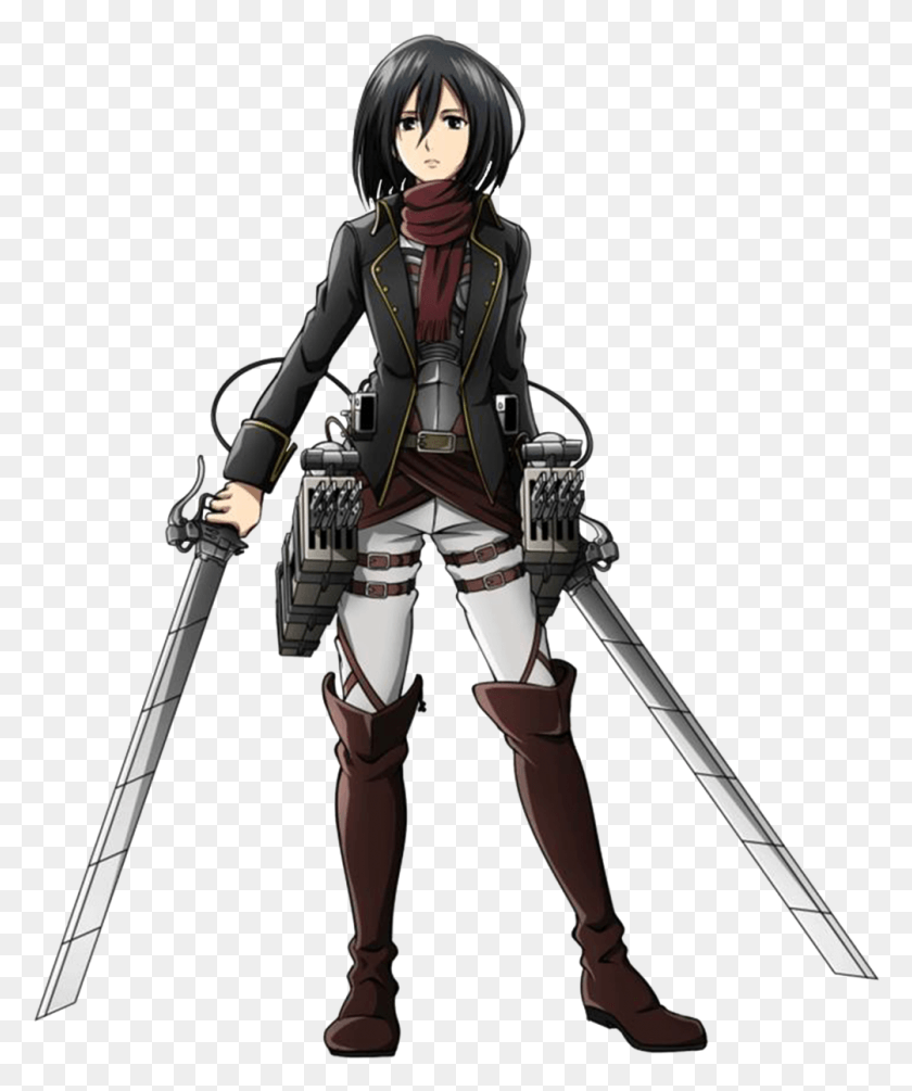 1004x1217 Free Mikasa Ackerman Eren Yeager Attack On Attack On Titan Mikasa, Person, Human, Knight HD PNG Download