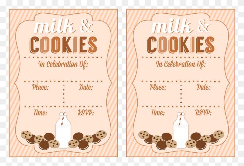 3140x2065 Free Milk And Cookies Party Printables Pin It Milk And Cookies Invite, Advertisement, Poster, Flyer HD PNG Download