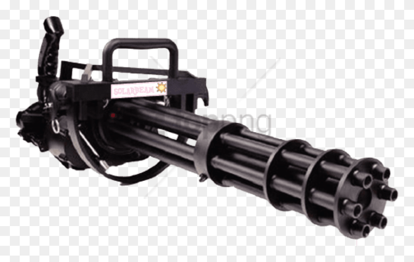 826x501 Free Minigun Image With Transparent Background Mini Gun, Weapon, Weaponry, Machine Gun HD PNG Download