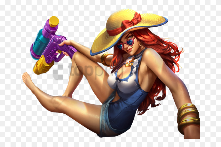 678x498 Free Miss Fortune Image With Transparent Background Miss Fortune Pool Party Cosplay, Hat, Clothing, Apparel HD PNG Download